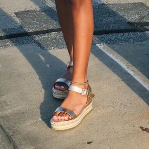 Gold Espadrilles